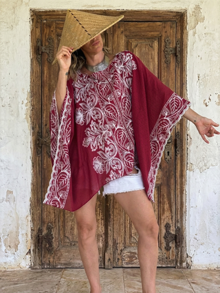 Embroidered Flowy Top (Free Size) | 03