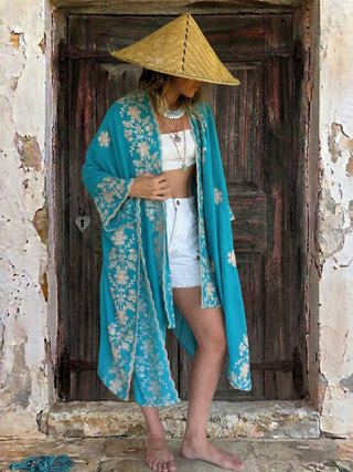 Handcrafted Embroidered Duster One of a Kind · Made in Malaysia | 10