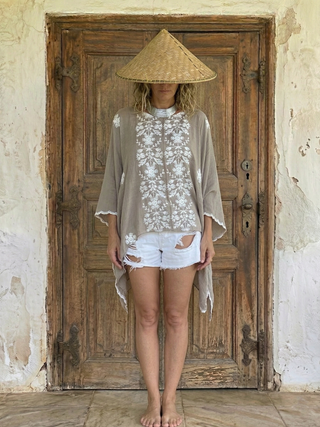 Embroidered Flowy Top (Free Size) | 11