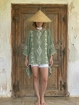 Embroidered Flowy Top (Free Size) | 15