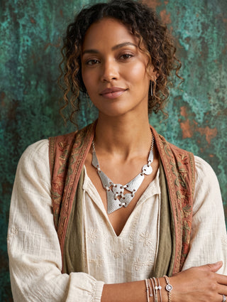 Geometric Statement Necklace | 01