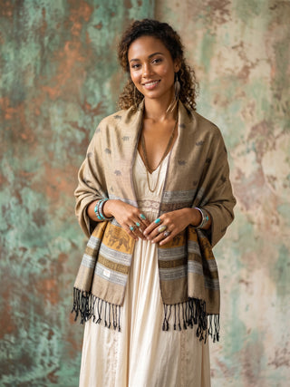 Cashmere Pashmina Scarf from Thailand | 01