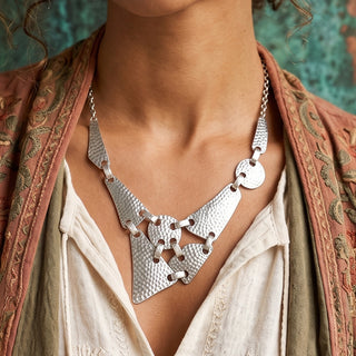 Geometric Statement Necklace | 01