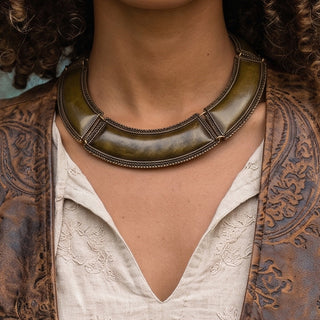 Dark bronze Choker Necklace | 03