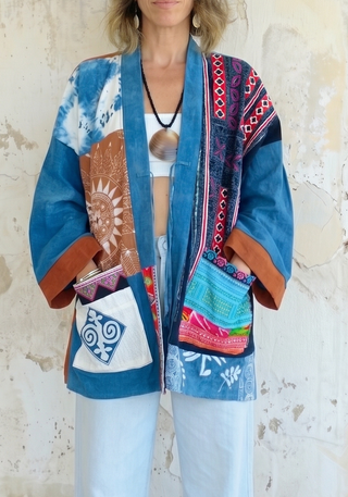 OOAK Handmade Indigo Batik Jackett | 10
