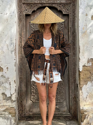 Handwoven Tenun Lombok Top with Matching Belt | 03