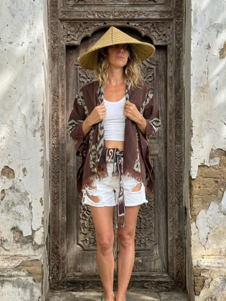 Handwoven Tenun Lombok Top with Matching Belt | 04