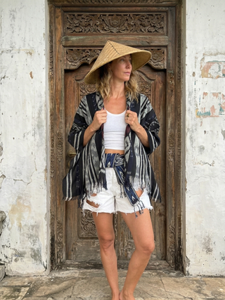 Handwoven Tenun Lombok Top with Matching Belt | 06