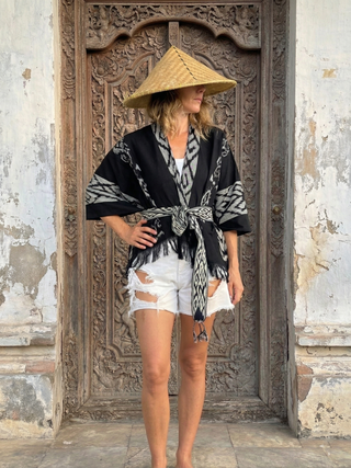 Handwoven Tenun Lombok Top with Matching Belt | 07