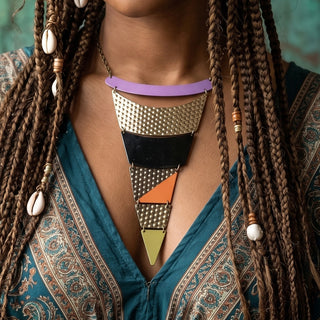 Unique Metal Statement Necklace | 11