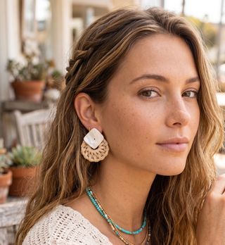 Handcrafted Rattan Earrings | 11