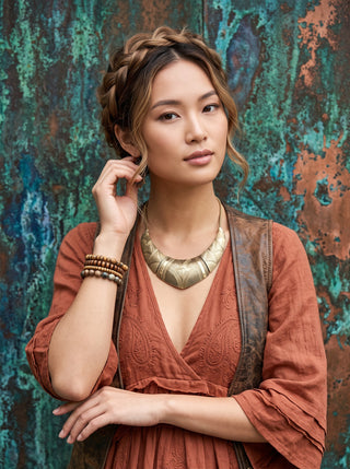 Bronze Vintage Statement Necklace | 12