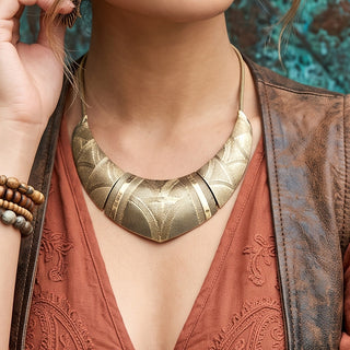 Bronze Vintage Statement Necklace | 12