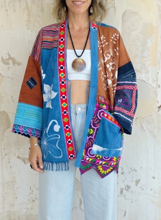 OOAK Handmade Indigo Batik Jackett | 13