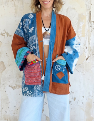 OOAK Handmade Indigo Batik Jackett | 03