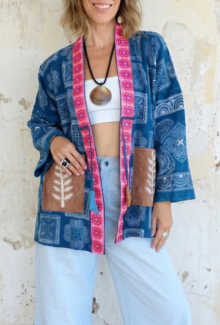 OOAK Handmade Indigo Batik Jackett | 04