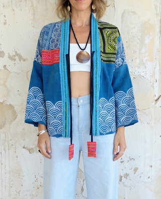 OOAK Handmade Indigo Batik Jackett | 05