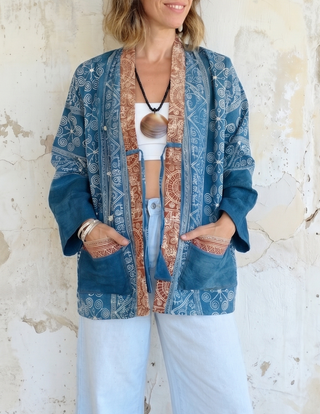 OOAK Handmade Indigo Batik Jackett | 06