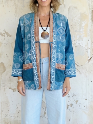 OOAK Handmade Indigo Batik Jackett | 07