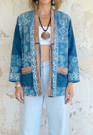 OOAK Handmade Indigo Batik Jackett | 08