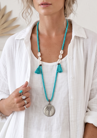One-of-a-Kind Hand-Painted Bali Necklace | 06