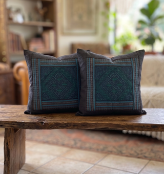One-of-a-Kind Vintage Hmong Pillow Cover | 03