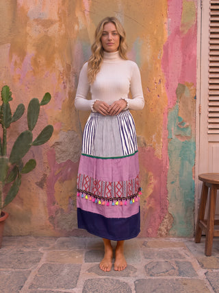 One-of-a-Kind Vietnamese Artisan Skirt | No. 03