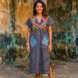 Hand-Dyed Thai Cotton Artisan Dress