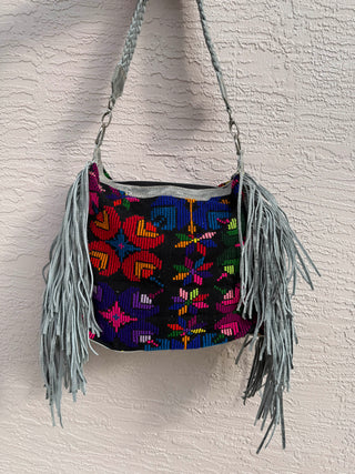 OOAK Fringe Hobo Shoulder Bag 03