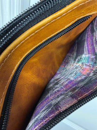 OOAK Flat Zip Wristlet Clutch 04