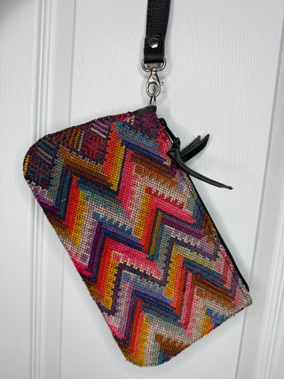 OOAK Flat Zip Wristlet Clutch 01