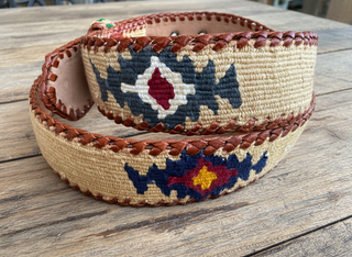 Mayan Belt | One-of-a-Kind Leather & Cotton 07