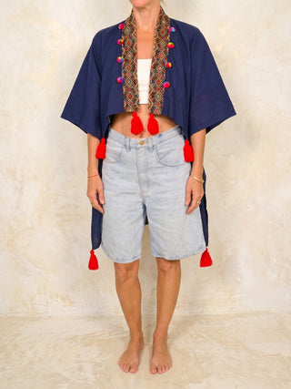 One-of-a-Kind Vietnamese Draped Kimono | No. 01