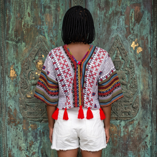 Thai Hill-Tribe Inspired Tassel Top S/M