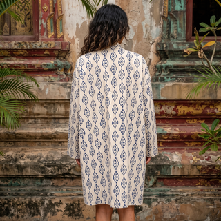 Thick Cotton Boho Drape Jacket
