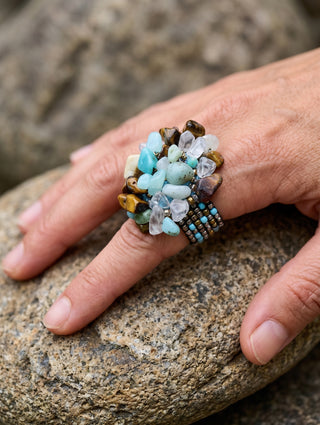 Handmade Bali Beaded Rings | 01
