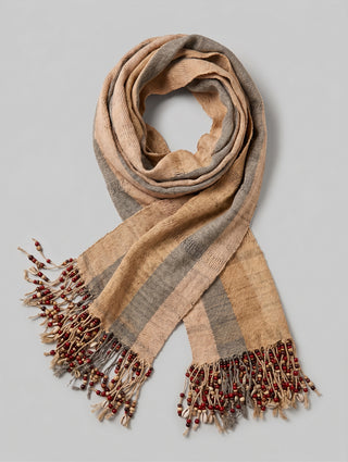 One-of-a-Kind Woven Hand-Dyed Scarf