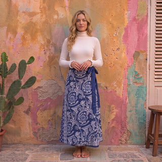 Batik Skirt | Blue
