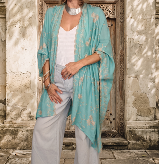 Handcrafted Embroidered Duster One of a Kind | 13