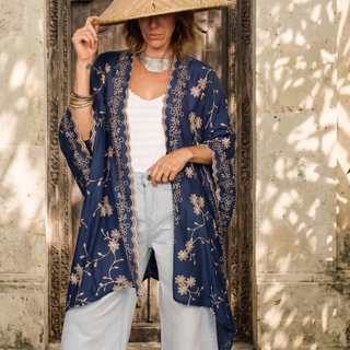 Handcrafted Embroidered Duster One of a Kind | 15
