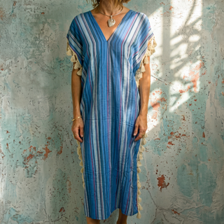 Handmade Thai Cotton Tassel Caftan | 03