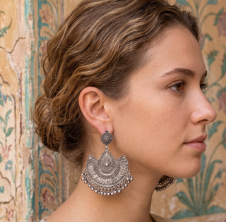 One-of-a-Kind Boho Silver-Tone Earrings | 02