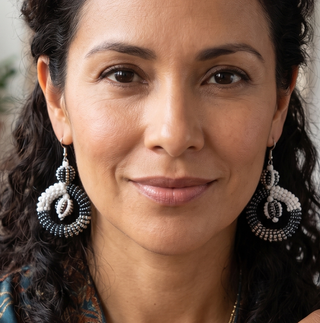 Handmade Bali Beaded & Shell Earrings | 08