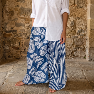 Batik Print Wide-Leg Pants | 01