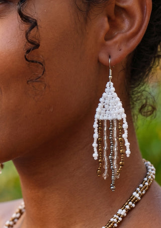 Handmade Bali Beaded Earrings | 10