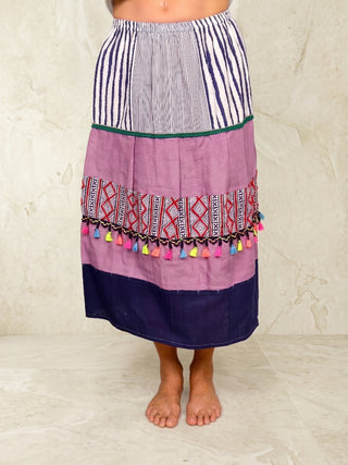 One-of-a-Kind Vietnamese Artisan Skirt | No. 03