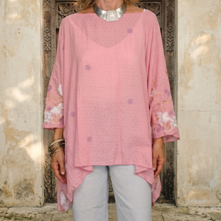 Embroidered Flowy Top (Free Size) | 26