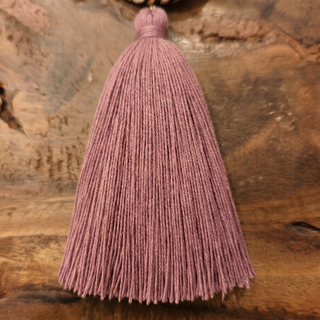 Dusty Rose cotton tassel color option for the earrings.
