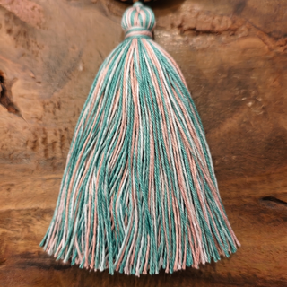Mint & Pink Mix cotton tassel color option for the earrings.