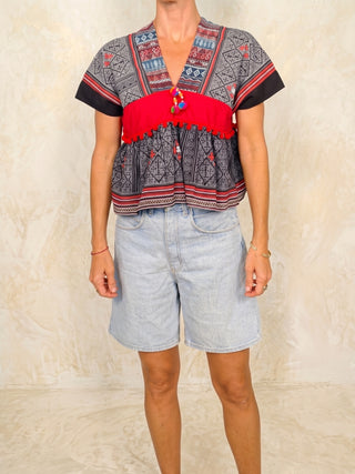 One-of-a-Kind Vietnamese Artisan Top | No. 01